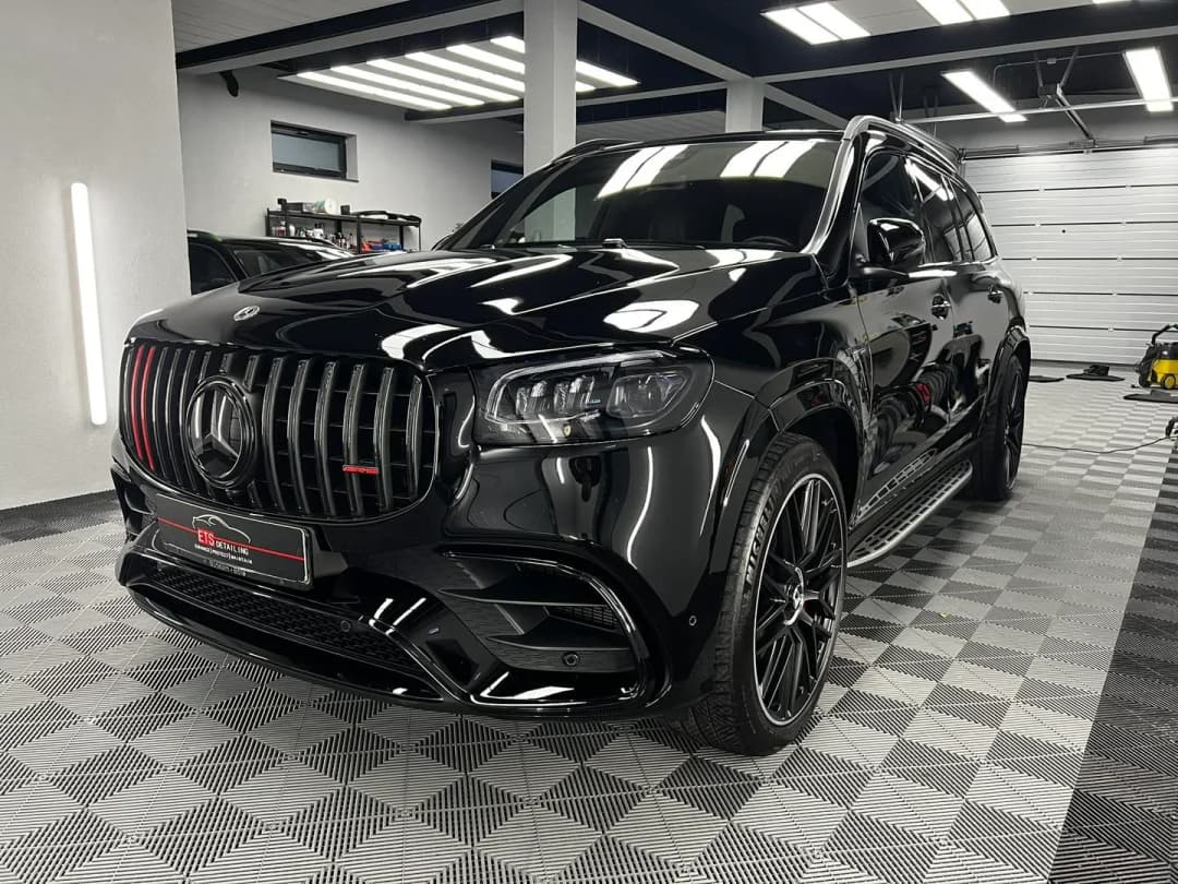 Mercedes GLS 63 AMG protejat cu folie PPF si ceramica Krytex in atelierul ETS Detailing Satu Mare.